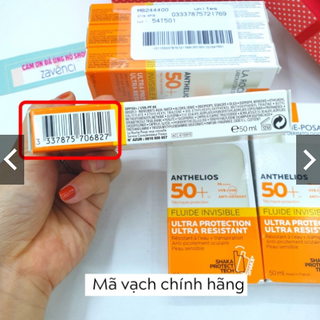 Kem Chống Nắng LA ROCHE-POSAY Anthelios Shaka Fluid Invisible SPF50+ Dùng Được Cho Da Nhạy Cảm (50ml) ( )