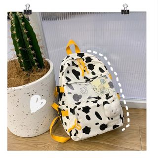 Balo bò sữa ulzzang đi học laptop canvas