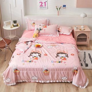 Bộ Chăn Ga Gối Cotton Đũi TT02 giá sỉ