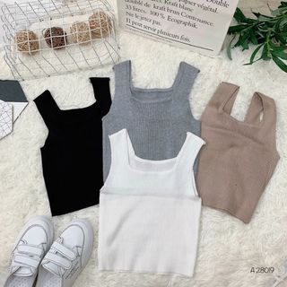 Áo ba lỗ len tăm A28019