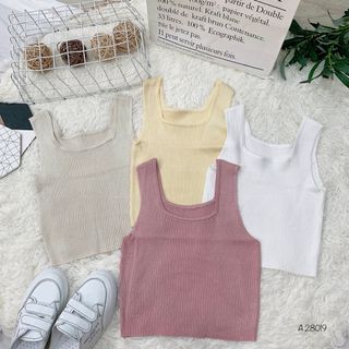 Áo ba lỗ len tăm A28019