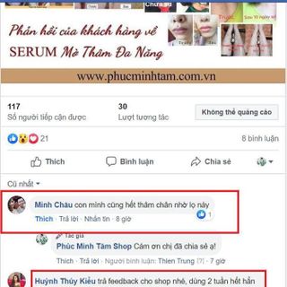 trị thâm đa năng Phúc Minh Tâm