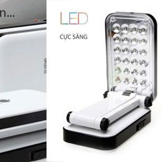 đèn led để bàn học, bàn làm việc 24 bóng pin sạc