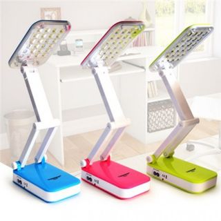 đèn led để bàn học, bàn làm việc 24 bóng pin sạc
