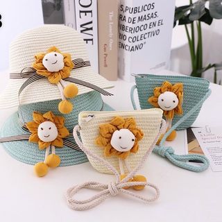 SET TÚI MŨ HOA HƯỚNG DƯƠNG MẶT CƯỜI