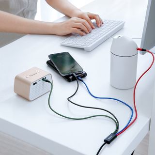 Cáp sạc nhanh 3.5A 4 trong 1 Baseus - CA1T4-B01 (Lightning - 2 Type C - Micro USB)