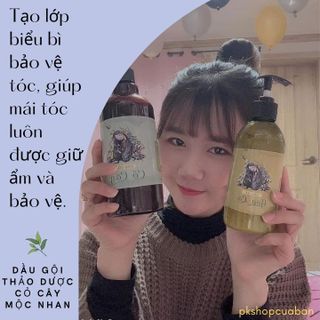 [Hiệu Quả 100%] Dầu Gội Thảo Dược Mộc Nhan T.rị Rụng Tóc - T.rị Gàu - Giúp Đen Tóc
