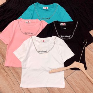Áo croptop dây xích