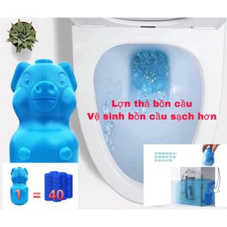 Viên thả bồn cầu hình heo diệt khuẩn