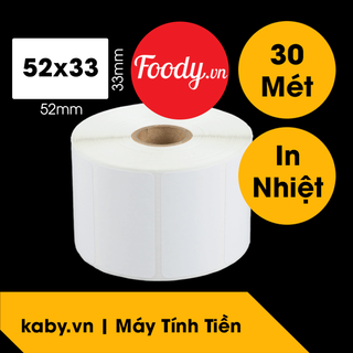 Cuộn 860 tem trà sữa 52x33 - Tem nhiệt in tem nhãn, in mã vạch, in tem phụ 52x33mm - 5.2x3.3cm.