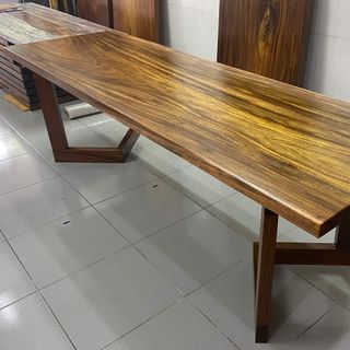 [ Giá Sốc ] Bàn gỗ me tây nguyên tấm giá rẻ dài 2,4 x 74 x 5