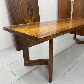 [ Giá Sốc ] Bàn gỗ me tây nguyên tấm giá rẻ dài 2,4 x 74 x 5