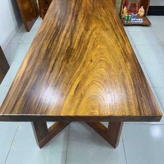 [ Giá Sốc ] Bàn gỗ me tây nguyên tấm giá rẻ dài 2,4 x 74 x 5