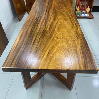 [ Giá Sốc ] Bàn gỗ me tây nguyên tấm giá rẻ dài 2,4 x 74 x 5