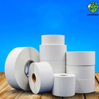 Cuộn 900 tem trà sữa 50x30 - Tem nhiệt in tem nhãn, in mã vạch, in tem phụ 50x30mm - 5x3cm.