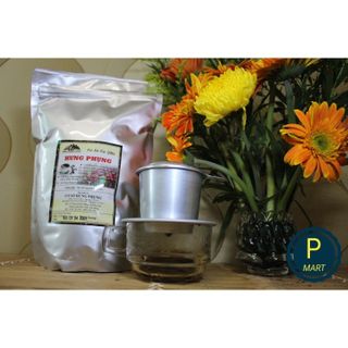 Cà phê Robusta Hưng Phụng - Lâm Đồng rang nguyên chất 100% (500gr)