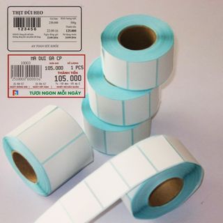 Cuộn 700 tem ( 58x40) - Tem nhiệt in tem nhãn, in mã vạch, in tem phụ 58x40mm - 5.8x4cm.