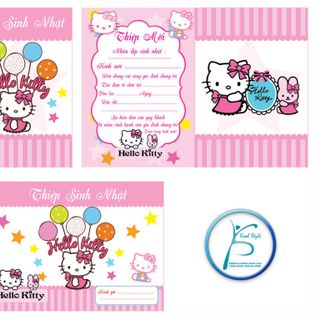 Set 6 Thiệp Mời Sinh Nhật Thiết Kế - Giấy - KoolStyle
