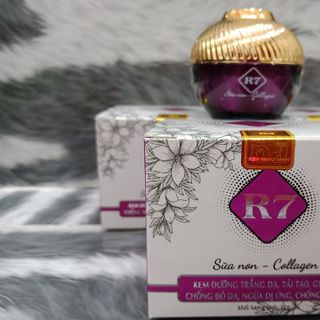 kem R7 tím 12g ;dưỡng trắng da _tái tạo_giữ ẩm_chống đỏ da_ngừa dị ứng_chống nắng
