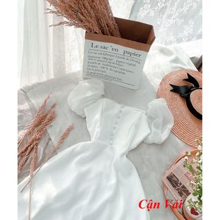 Đầm xoè công chúa tay phồng