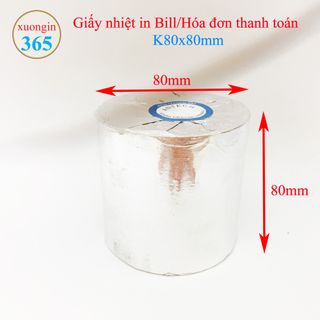 Giấy in hóa đơn nhiệt K80x80mm