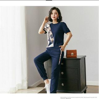 [CAO CẤP] BỘ THỂ THAO COTTON CAO CẤP PHỐI THUN 3D TN08 [ NHẬT-HÀN QUỐC]