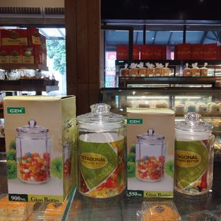 Lọ Đựng Gia Vị Bằng Thủy Tinh Có Gioăng Hình Lục Giác Cao Cấp Tiện Dụng 900ml