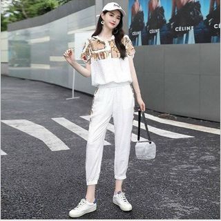 [CAO CẤP] Bộ đồ thể thao cotton cao cấp có nón phối họa tiết ngựa TT472 [ NHẬT-HÀN QUỐC]