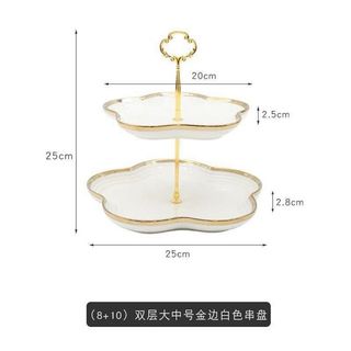 Khay sứ đựng bánh mứt kẹo trái cây 2 tầng / 3 tầng