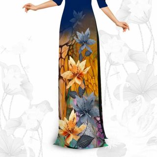 Xưởng sỉ-Áo dài Đan Lê in 3D 366