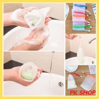 [Dùng Là Sướng] Túi Lưới Tạo Bọt Bánh Xà Bông (Xà Phòng) 2 Lớp Siêu Kute