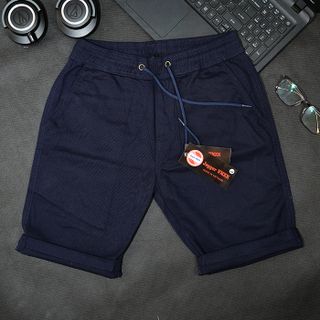 Quần short nam, kaki co giãn cao cấp [xanh đen]