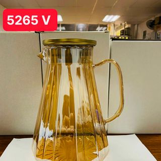 BÌNH ĐỰNG NƯỚC THỦY TINH CHỊU NHIỆT CAO CẤP MÀU VÀNG