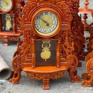 Đồng hồ để bàn gỗ hương
