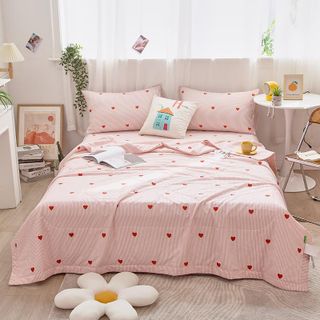 Set Chăn Ga Gối Cotton 100% , Chăn Trần Bông