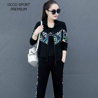 [Cao Cấp] Bộ đồ thể thao cao tay dài phối chữ TT440 [Xuất Khẩu Châu Âu]