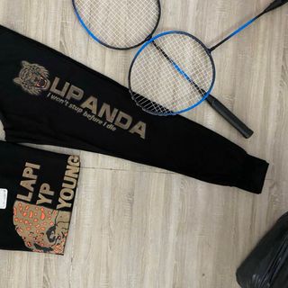 [CAO CẤP] Bộ đồ thể thao cotton cao cấp form rộng họa tiết con báo in nhũ TT464 [ NHẬT-HÀN QUỐC]