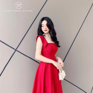 Đầm lụa xòe cánh tiên