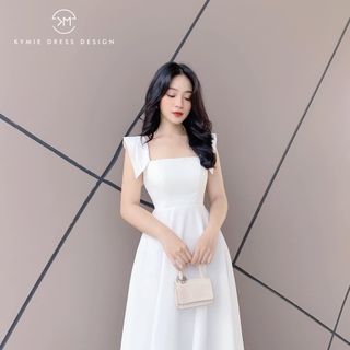Đầm lụa xòe cánh tiên