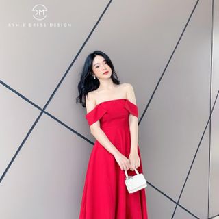 Đầm lụa xòe cánh tiên