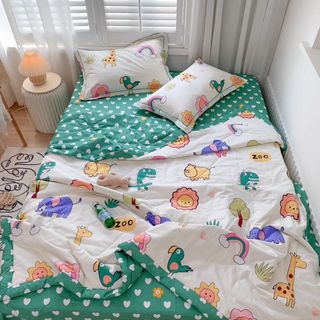 Set cotton chăn trần 100% mềm mát, thấm hút mồ hôi , phù hợp cho mùa hè