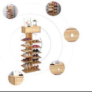 Kệ để giày dép 7 tầng 14 ngăn bằng gỗ cao cấp