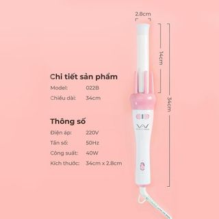 Máy uốn tóc tự động máy uốn tóc máy làm xoăn tóc máy uốn tóc mini tặng kẹp tóc vogua giá sỉ