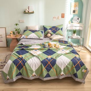 Bộ Chăn Ga Gối Cotton 100%, Chăn Trần Bông, tiện lợi