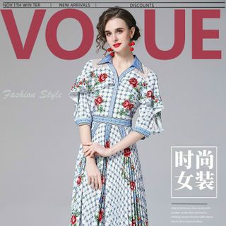 Đầm lụa TK dập ly ren siêu đẹp trẻ trung.