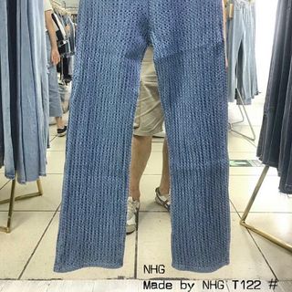 Quần jeans dáng dài trùm got trendy new