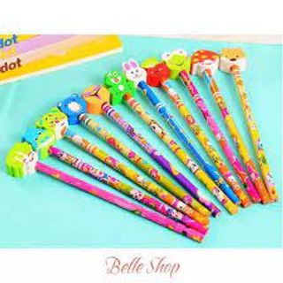 Bút chì kèm tẩy hoạt hình