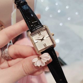 [ ]Đồng hồ nữ dây da vuông miko MK2762