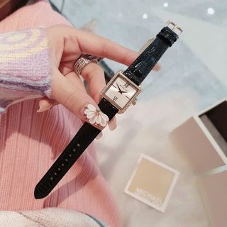 [ ]Đồng hồ nữ dây da vuông miko MK2762