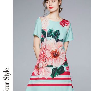 Đầm lụa siêu đẹp trẻ trung TK sang